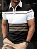Gestreiftes Herren-Poloshirt mit England-Design – Henry