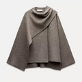 Damen Poncho Winter Elegant Asymmetrisch Weich Warm - Leonie