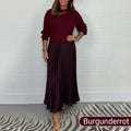 Plisseekleid Elegant Knitterfrei Bequem für Alltag – Valessia