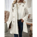 Warmer Damen Strickmantel mit femininem Schnitt – Lurevia