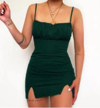 Elegantes Kleid mit Doppelschlitz für Damen – Alessia
