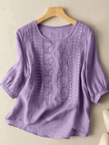 Boho Bluse Damen Bestickt Locker Elegant – Florencea