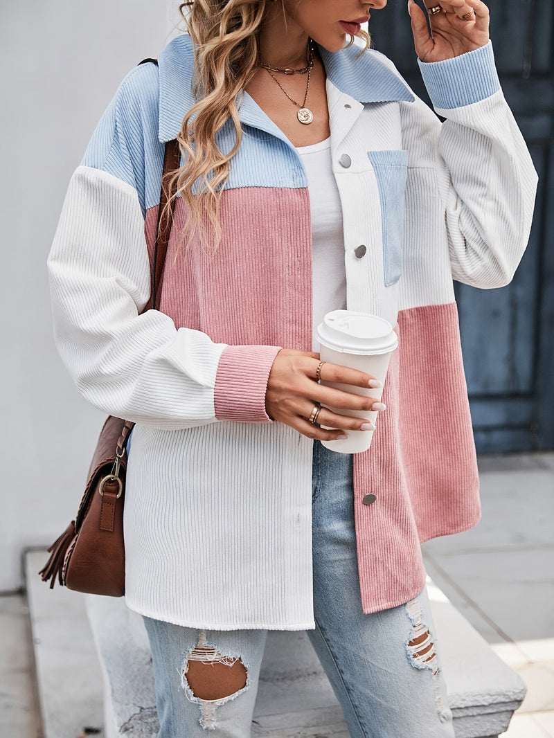 Lebendige Bluse mit Knopfleiste – Lina
