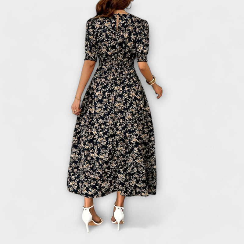 Blumenkleid Damen Elegant Locker Sommer Hochzeit Alltag – Almerisa