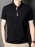 Herren Polohemd mit Farbblockmuster – Bequeme Passform – Elias