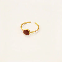 Vergoldeter Emaille-Ring aus Sterlingsilber – Marisa