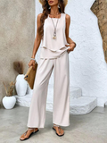 Zweiteiler Damen Set mit Pflanzenmuster Sommer – Elorina