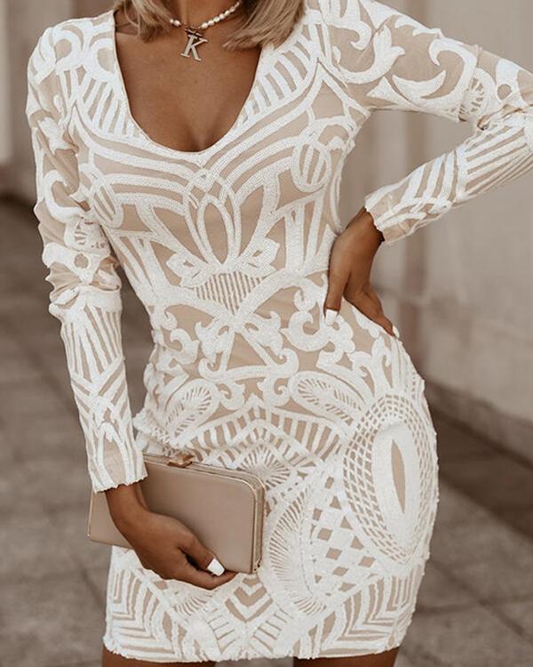 Figurbetontes Kleid mit V-Ausschnitt für elegante Looks – Isabella