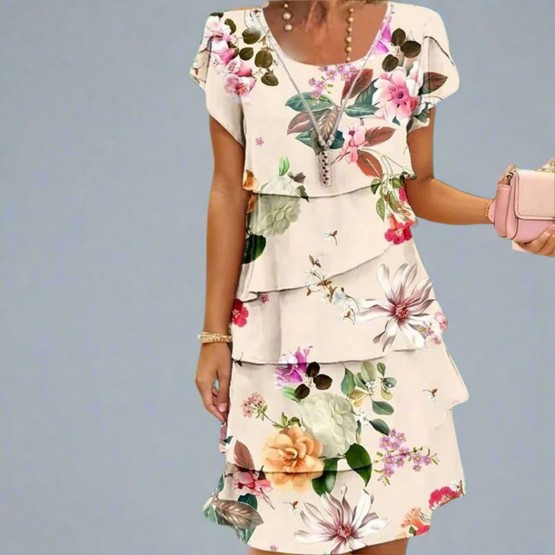 Florales Maxikleid für Damen mit Boho-Flair – Emilia