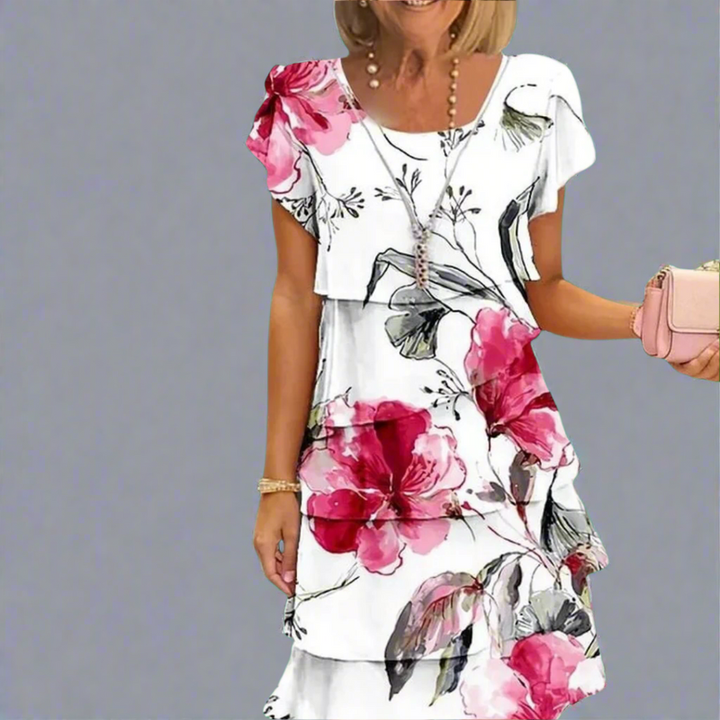 Florales Maxikleid für Damen mit Boho-Flair – Emilia