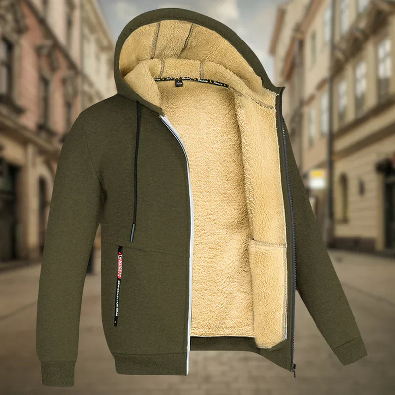 Fleecegefütterte Winterjacke für kalte Tage – Robert