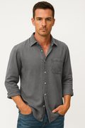 Herren Leinenhemd Langarm – Elegant & Casual Look von Elvion