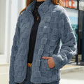 Karo Winterjacke für Damen mit Komfort-Passform – Mia