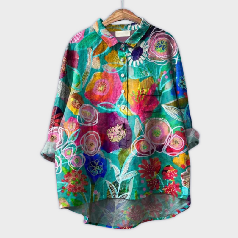 Bluse Damen Handgemacht Leicht Frühling Sommer Elegant – Loravita