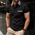 Gestreiftes Herren-Poloshirt mit England-Design – Henry