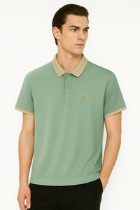 Polo-Shirt Herren Slim Fit mit beigem Kragen – Elegant & Stilvoll | Marzell