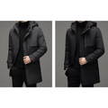 Herren Winterjacke mit Kapuze und Reißverschluss – Lukas