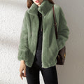 Wendbare Damen Fleecejacke mit Stehkragen – Rovina
