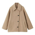 Damen Übergangsjacke mit Kragen und Taschen – Selvona