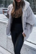 vDamen Winterjacke mit Kunstfell und Thermofüllung – Eloria