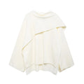 Damen Poncho Winter Elegant Asymmetrisch Weich Warm - Leonie