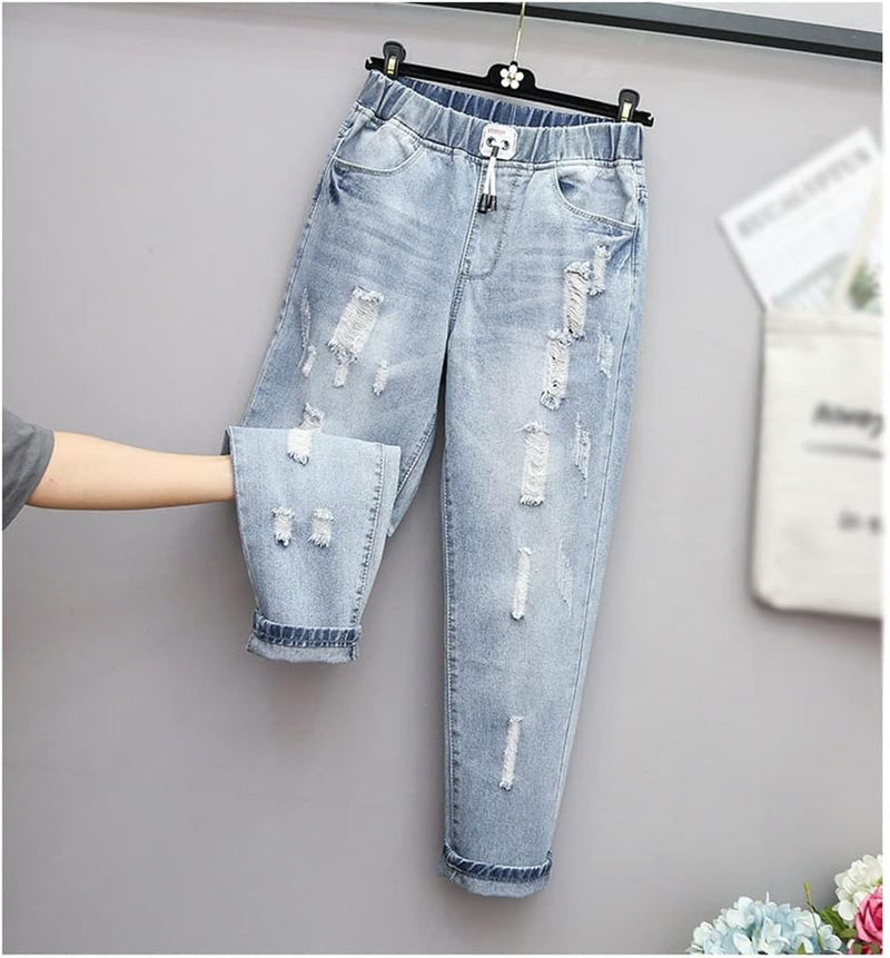 Zerrissene Jeans Damen Plus Size & High Waist – UrbanEdge