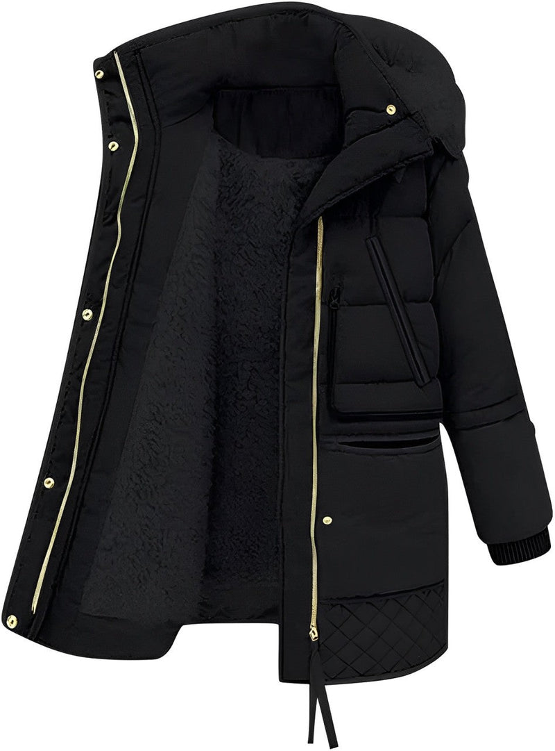 Damen Wintermantel Plus Size elegant warm gefüttert – Morganne
