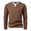 Langärmliges Henley Shirt für Herren – Ralf