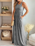 Leopardenprint Maxikleid mit hoher Taille – Soraya
