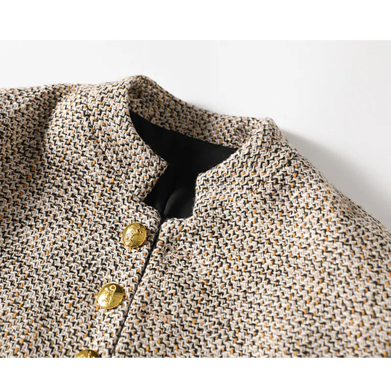 Damen-Strickjacke mit Knöpfen & geradem Schnitt – Elara