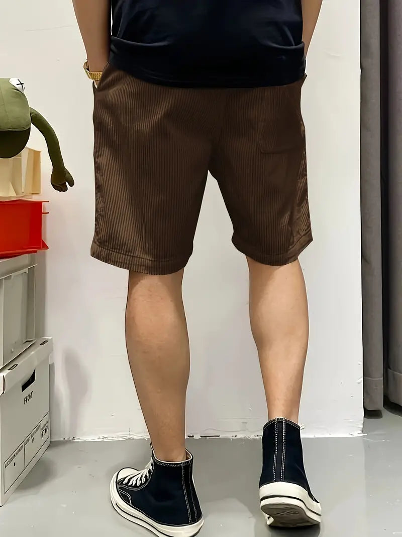 Cord Cargoshorts Herren Sommer Vintage Look – Lenvero