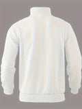 Herren Vintage Pullover Warm Stehkragen mit Reißverschluss - Anton