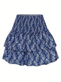 Damen-Midi-Rock mit geraffter Taille – Amelia