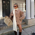 Damen Übergangsjacke mit Kragen und Taschen – Selvona