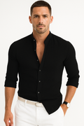Leinenhemd Unisex Elegant Sommer Atmungsaktiv – Mike