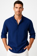 Leinenhemd Herren Slim Fit Atmungsaktiv Elegant Sommerhemd – Lasse