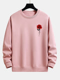 Damen Sweatshirt mit Rosenmuster und Komfort – Emma