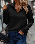 Damen V-Ausschnitt Pullover elegant bequem – Liane