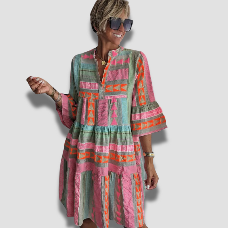 A-Linien Frühlingskleid mit Rüschen & Stil – Emilia