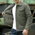 Herren Winterjacke Warm Fleece Wetterfest Stil – Drayven