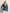 Eleganter Denim-Anzug mit Baumwoll-Details – Antie