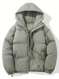 Herren Winterjacke Warm Leicht Abnehmbar Kapuze – Travor