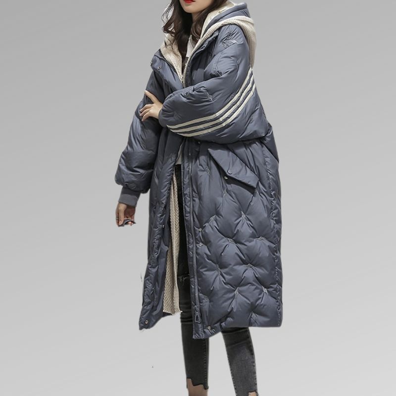 Lange Damenjacke Elegant Stilvoll Zeitlos Mantel – Giuliana