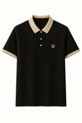 Polo-Shirt Herren Slim Fit mit beigem Kragen – Elegant & Stilvoll | Marzell