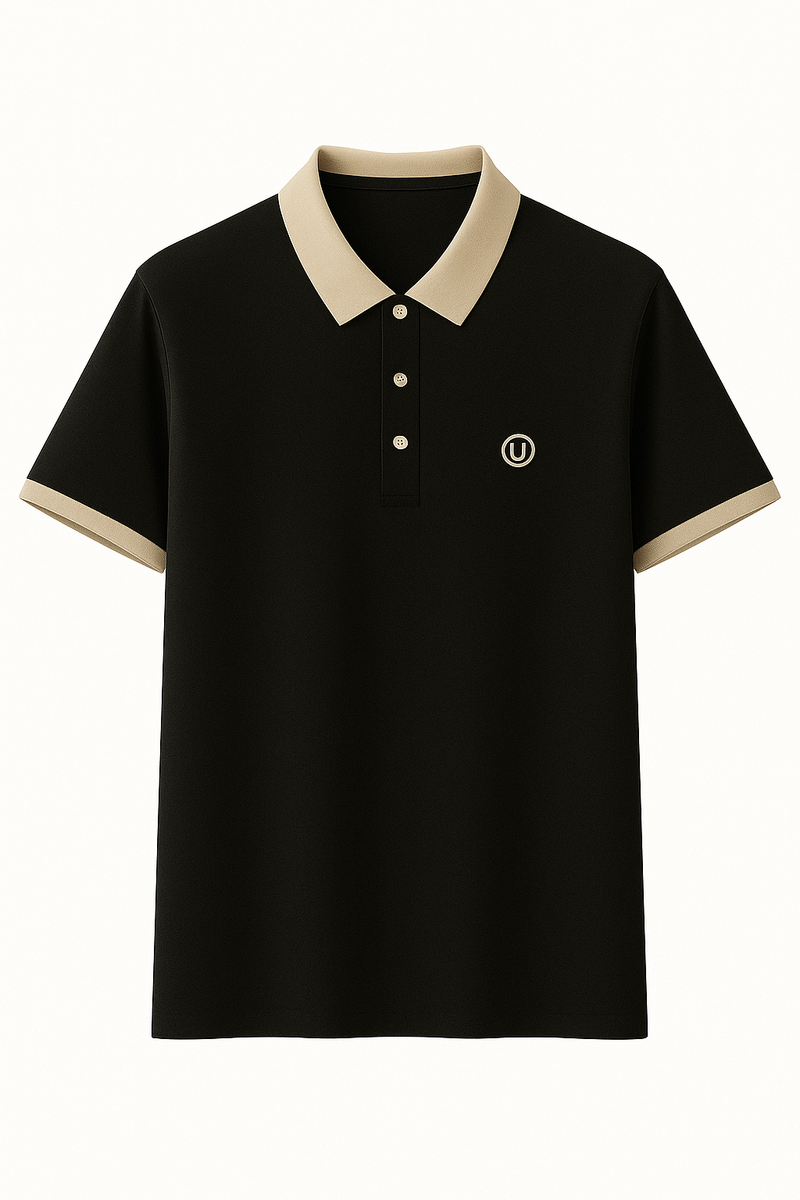 Polo-Shirt Herren Slim Fit mit beigem Kragen – Elegant & Stilvoll | Marzell