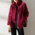 Wendbare Damen Fleecejacke mit Stehkragen – Rovina