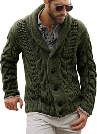 Gestrickte Herrenweste mit Schalkragen für kalte Tage – Felix