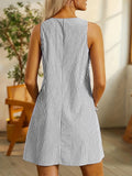 Ärmelloses Streifenkleid für Sommerlook – Melina