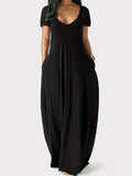 Unifarbenes Damen Maxikleid mit Taschen – Maisie
