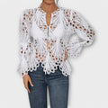 Asymmetrische Damen Bluse Modern Elegant Style – Leriana